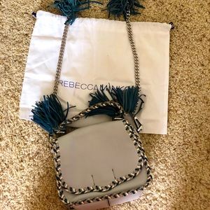 Rebekah Minkoff Tassel crossbody bag blue/grey